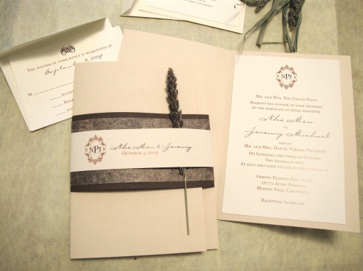 We finalized Nhaman Jeremey's wedding invitation package a few weeks ago