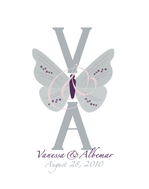 Congrats to Vanessa Albemar on their wedding celebration wedding monogram